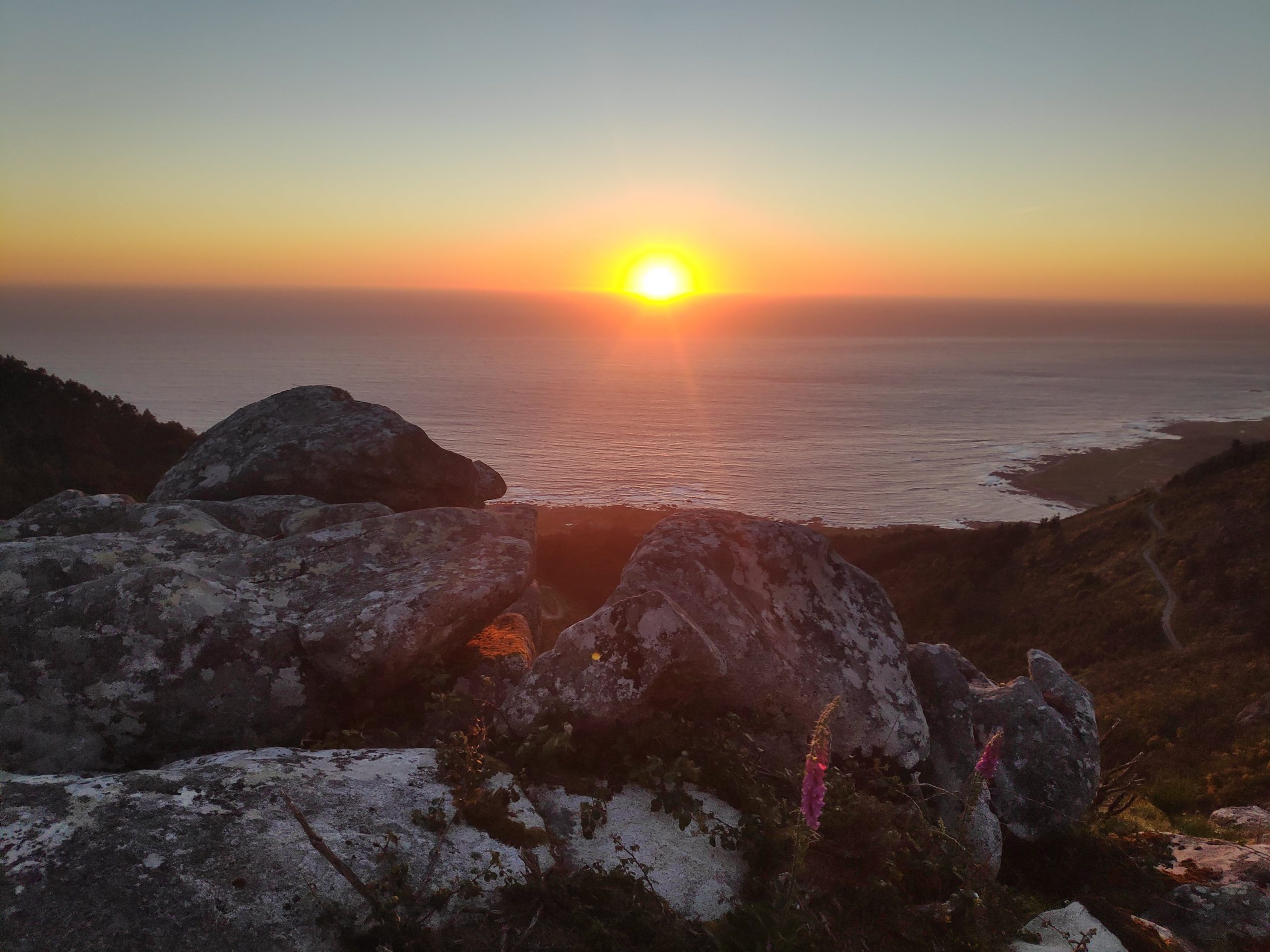 Sonnenuntergang im Goodtimes Klettercamp Portugal