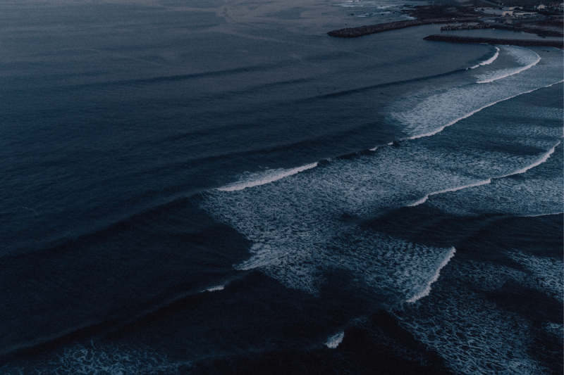 Goodtimes Sportreisen Surfcamp Portugal, Surfspot von oben